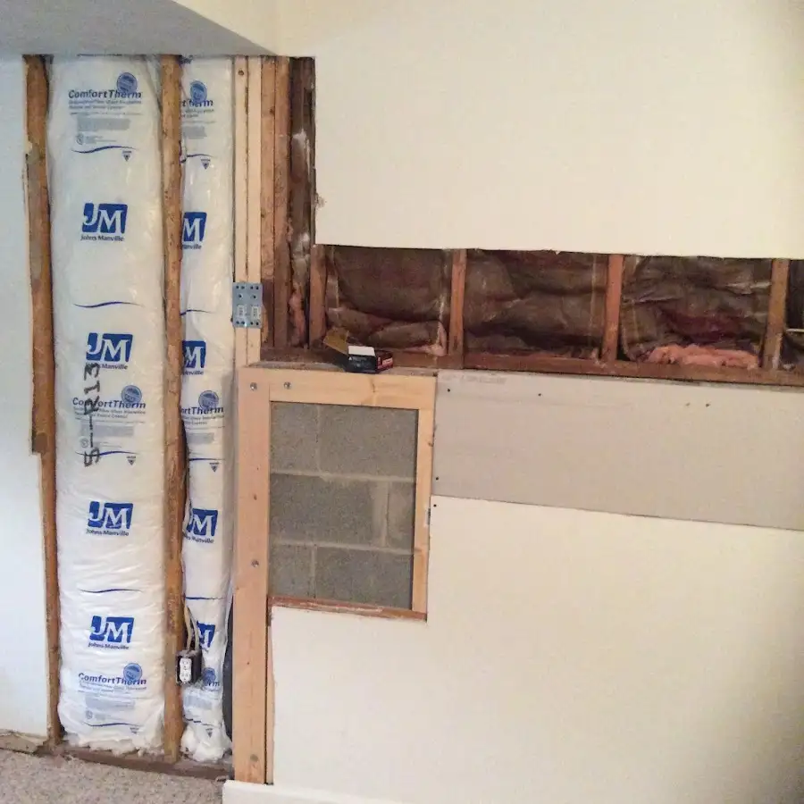 Wall insulation replacement during Contents Cleaning & Restoration in Lincoln Park